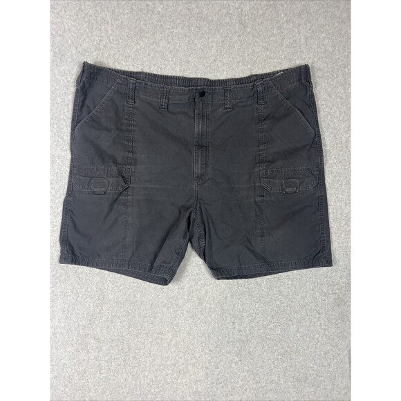 Wrangler All Terrain Men's Outdoor Utility Shorts Gray Size 48 Canvas 6 Pockets - Picture 2 of 11